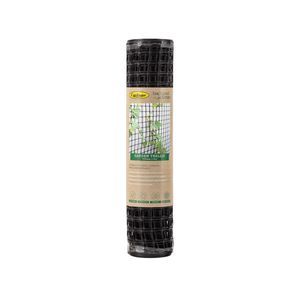 Backyard Farmer 6.0 x 0.5m x 25mm Black Plastic Trellis