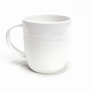 Bianco Lines Textured Mug 350ml Alex Liddy
