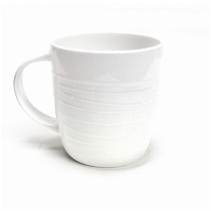 Bianco Lines Textured Mug 350ml Alex Liddy