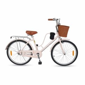 Costway 66cm Beach Cruiser Bike Adjustable Commuter Adult Bicycle