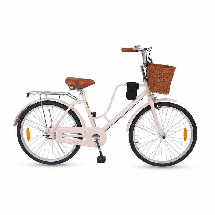 Costway 66cm Beach Cruiser Bike Adjustable Commuter Adult Bicycle