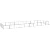 vidaXL Dog Kennel Silver Steel Outdoor Puppy Enclosure Dog Pet Supply Cage