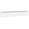 vidaXL Chicken Coop Chicken Cage Hen House with Roof Light Grey Galvanised Steel
