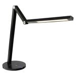 Brilliant Black Concertina White Tone Changing LED Desk Lamp