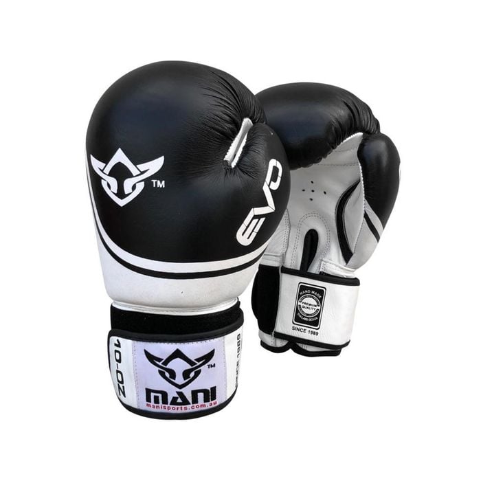 Leather Boxing Glove EVO Series in Black 10oz