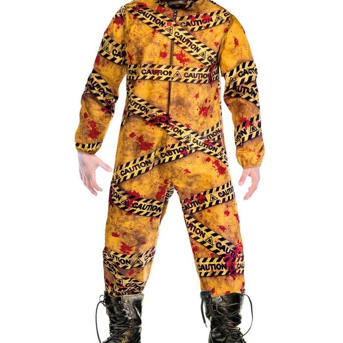 Quarantine Zombie Teen Boys Hazmat Halloween Costume - 12-14
