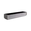TV Cabinet with 3 Storage Drawers With High Glossy Assembled Entertainment Unit in Black & White colour