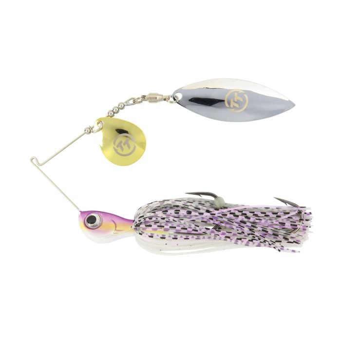 TT Lures 5/8oz Vortex+ Spinnerbait Fishing Lure - Purple Glimmer