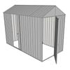 Build-a-Shed 1.5 x 3.0 x 2.3m Front Gable Dual Door Narrow Shed - Zinc