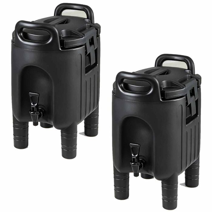 Costway 2x 10L Insulated Beverage Dispenser Commercial Serve Container