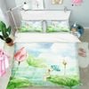3D Fairy Lotus 374 Bed Pillowcases Quilt King Single Size