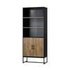 Oikiture Display Shelf 5-Tier Storage Shelves Bookshelf Bookcase Cupboard