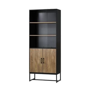 Oikiture Display Shelf 5-Tier Storage Shelves Bookshelf Bookcase Cupboard