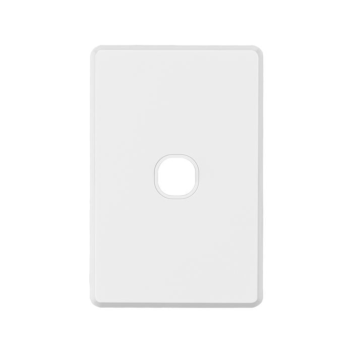 Deta White S-Line Series 1 Aperture Wall Plate