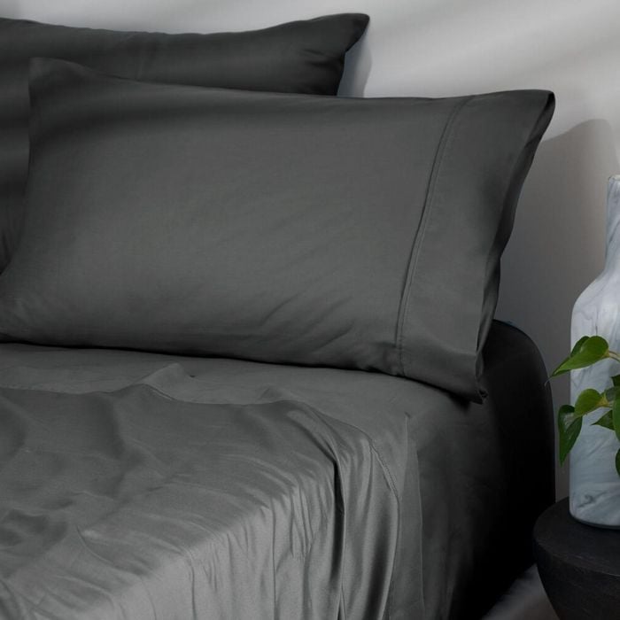 Morrissey King Bed 900tc Cotton Rich Sheet Set Charcoal