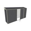 Build-a-Shed 0.8 x 3.7 x 2m Skillion Single Hinged Side Door Shed - Grey