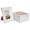 Nicola Spring 8" X 10" White 3d Box Photo Frames - 4" X 6" Mount - Pack Of 5