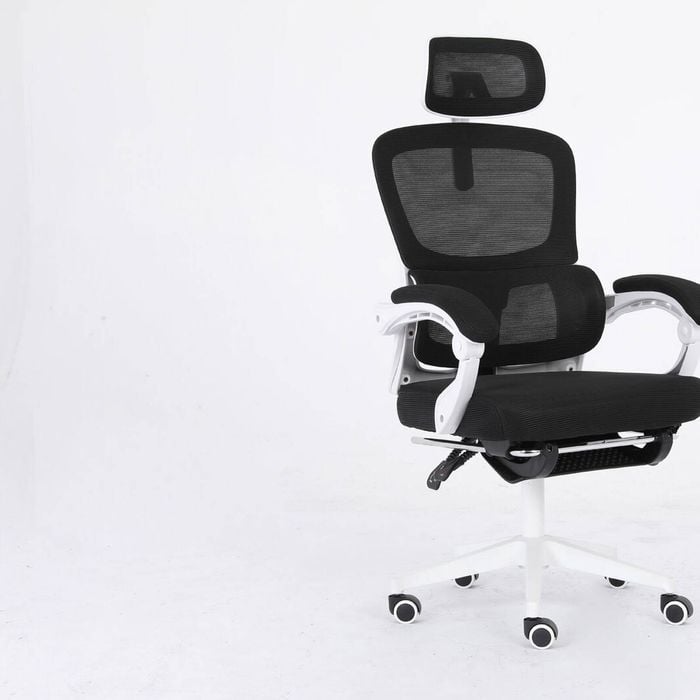 La Bella Black Ergonomic Office Chair - Footrest, Lumbar Support, Adjustable Headrest VELTRA