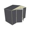 Build-a-Shed 3.0 x 1.5 x 2.3m Front Gable Double Hinged Doors Narrow Shed - Grey