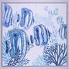 P&P Fish Hand Painting Picture - Elegant Modern Wall Art for Living Room, Bedroom & Office Decor 80x60cm