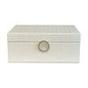 SS Collective Cream White Decorative Box W/ Mother of Pearl Latch 26x16x9cm