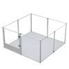 P&P Silver Transparent Acrylic Dog Whelping Box With Door And Safety Lock
