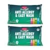 2x 2pc Tontine Good Night Anti Allergy & Easy Wash Pillows Medium Profile