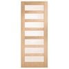 Corinthian 2340 x 920 x 35mm Internal Door White Oak Moda Translucent Glass AMODG15 - 920mm