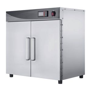 Vevor 4 Tier Electric Hot Box Food Warmer Silver With Water Tray Double-door And Adjustable Shelves