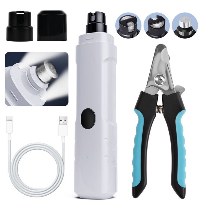 Advwin Pet Nail Trimmers and Pet Nail Clippers Kit Dog Nail Grinder