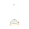 CLA Lighting SWING Dome Wood Frame Pendant Light - White