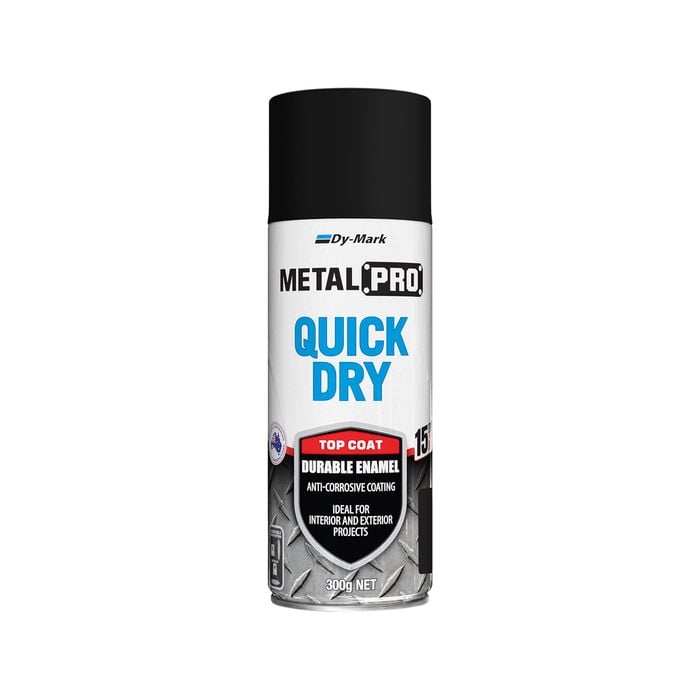 Dy-Mark 300g Black Satin MetalPro Quick Dry - Black