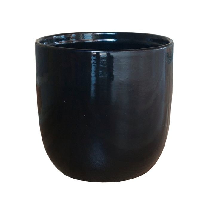 Northcote Pottery 30cm Black Ava Egg Pot