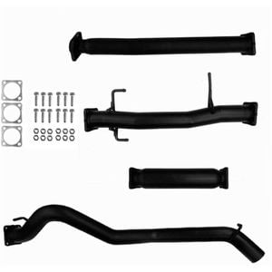 Ignite Exhausts Dpf Back For Mitsubishi Qe Pajero Sport 2.4l Td 3" With Hotdog Black Aluminised Steel