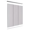 Lugna 2100 x 1800mm Clear Anodised VJ Panels Wardrobe Triple Sliding Doors