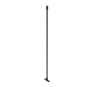 Emro Matte Black Shower Track Ceiling Support