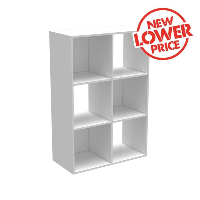 Flexi Storage Clever Cube White 2 x 3 Compact Storage Unit