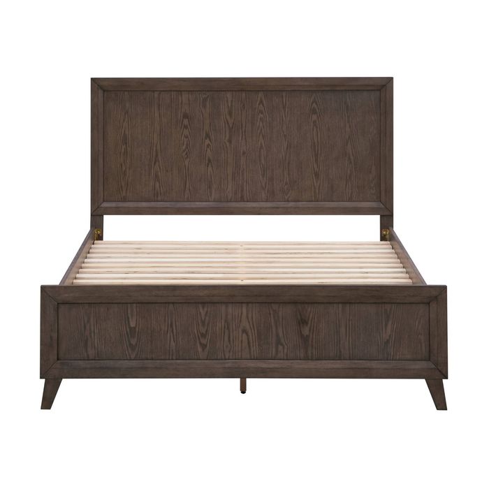 Suno Queen Bed Frame Dark Grey