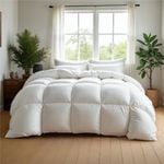 Royal Comfort 50% Duck Down Duvet Queen White