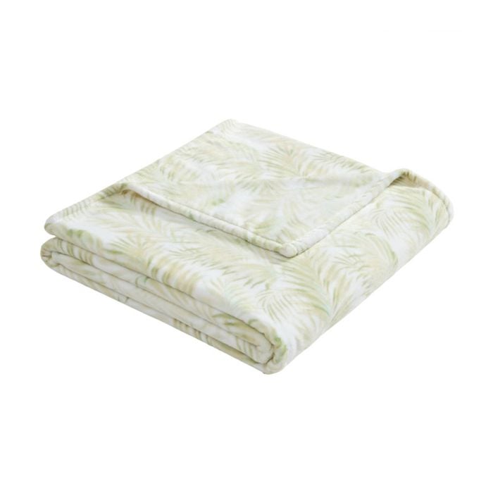 Tommy Bahama Maui Palm Ultra-soft Plush Throw 152x178cm Sage Aqua