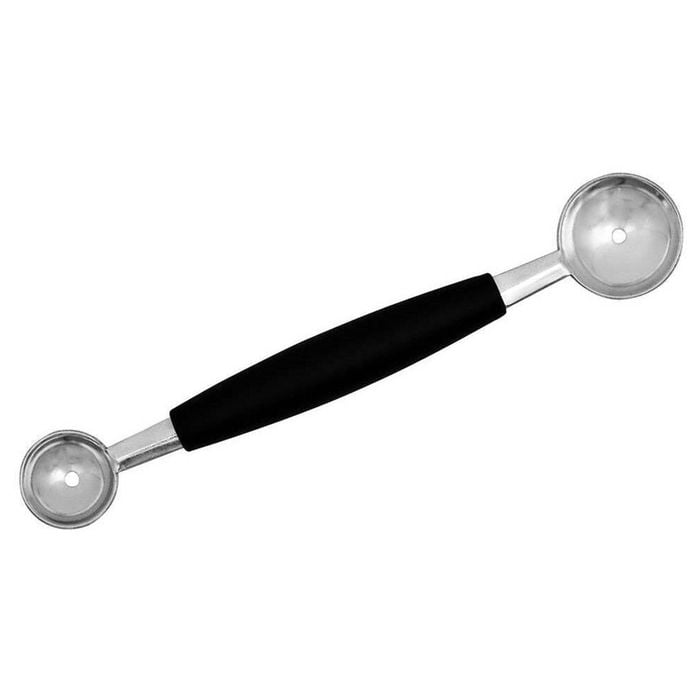 Avanti Stainless Steel Melon Baller Spoon Kitchen Fruit Scooper w/ Handle Black