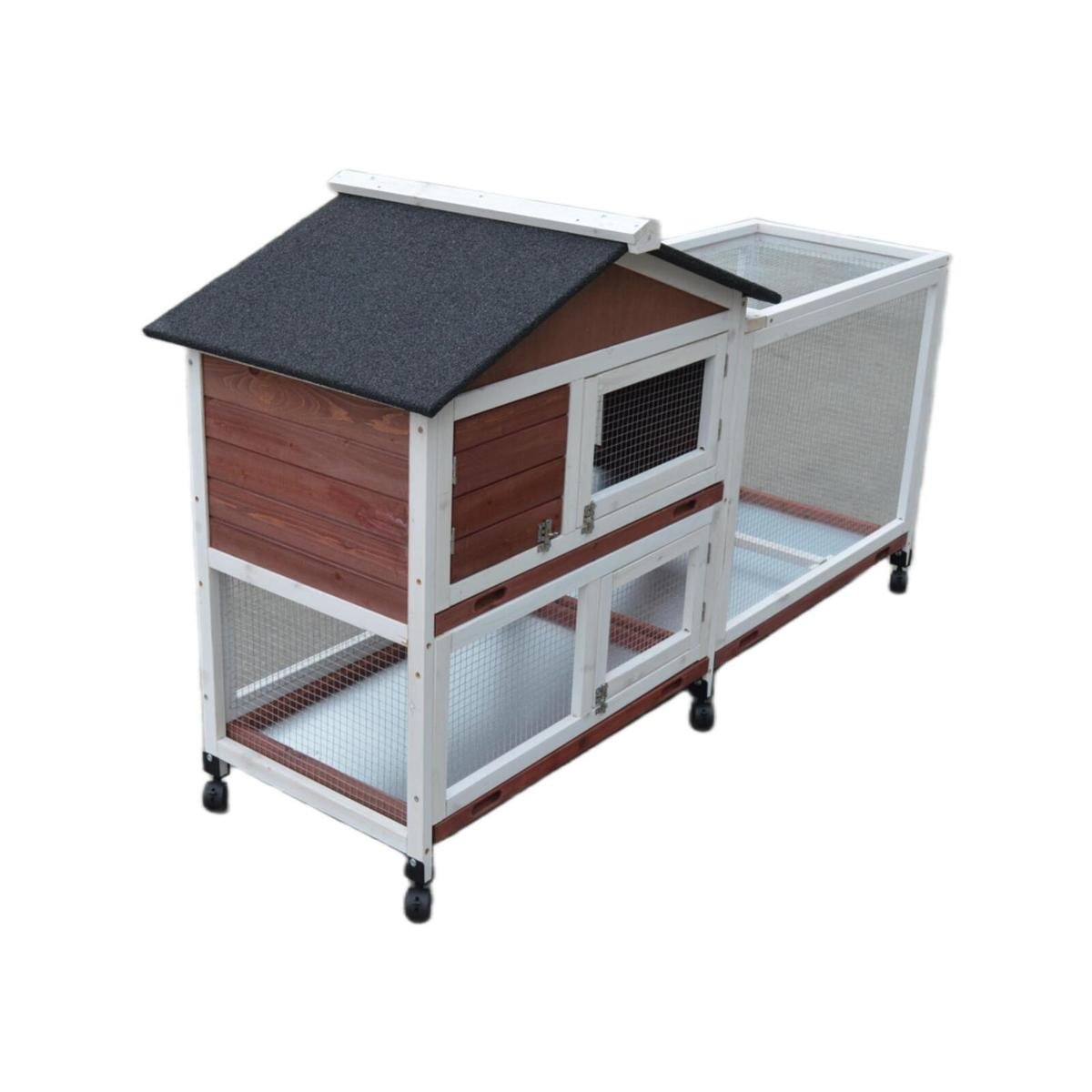 Double storey rabbit hutch best sale