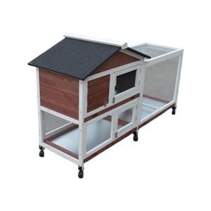 Yes4pets Double Storey Large Rabbit Hutch, Guinea Pig Pet Cage