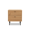 Big Lot Artisian Oak Anya 2 Drawer Bedside