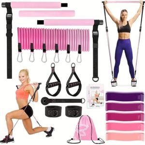 NNETM 21pcs Yoga & Pilates Bar Kit