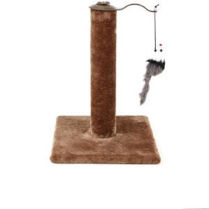 Yes4pets Cat Kitten Single Scratching Post With Toy-brown