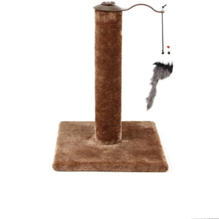 Yes4pets Cat Kitten Single Scratching Post With Toy-brown