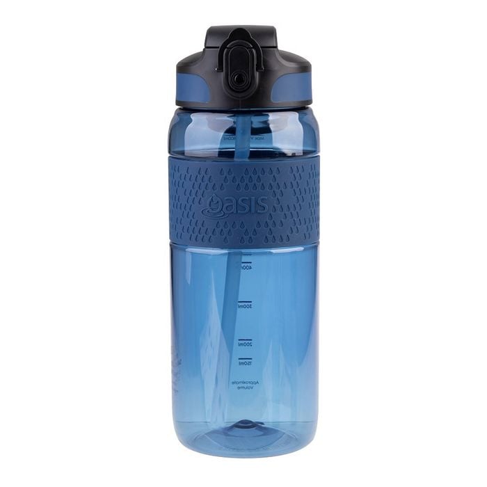 Oasis Tritan Sports Bottle with Sipper and Straw 800ml - Blue Ocean