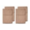 2x 2pc Grosvenor House 500TC Egyptian Cotton Standard Pillowcases Clay
