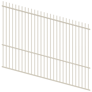 ProtectorAl 1201-2400mm x 1800mm Surfmist Picket Top Pool Fence Panel Raked Up to 15º
